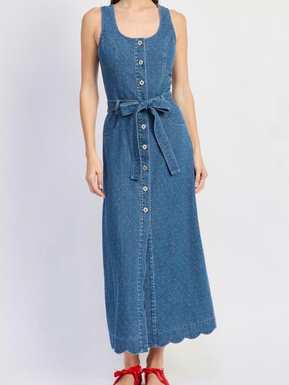 En Saison Denim Maxi Dress – New With Tags